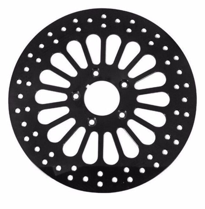 11.5" Black Super Spoke Rear Brake Rotor 1984-2013 Harley Dyna Sportster Touring