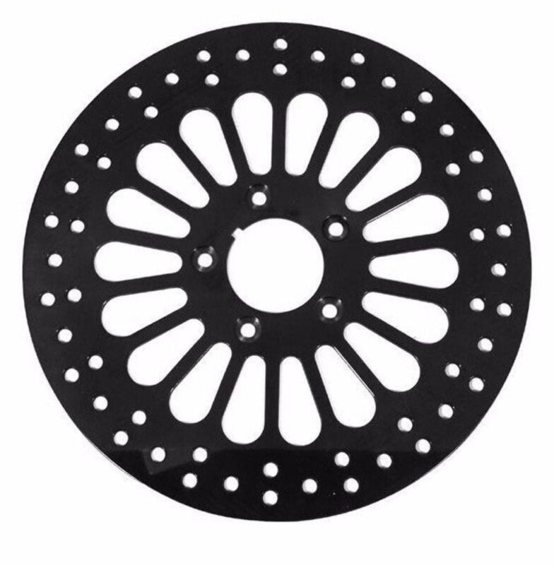 11.5" Black Super Spoke Rear Brake Rotor 1984-2013 Harley Dyna Sportster Touring