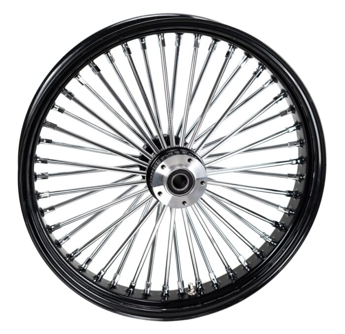 21 3.5 Black 46 Fat King Spoke Wheel Tire Package WW Dual Disc Harley Touring