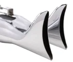 36" Chrome Fishtail Exhaust Slip On Mufflers Pipes 17-22 Harley Touring Bagger