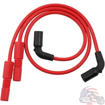 Accell 8mm SS Red Spark Plug Wire Wires Set Harley Touring Bagger Dresser 09-16