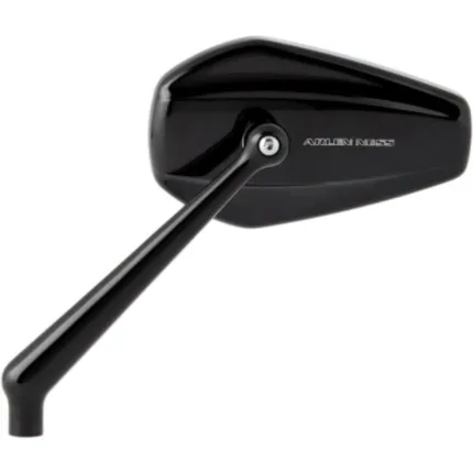 Arlen Ness Black Mini Stocker Right Side View Mirror Handlebar Screw-In Harley