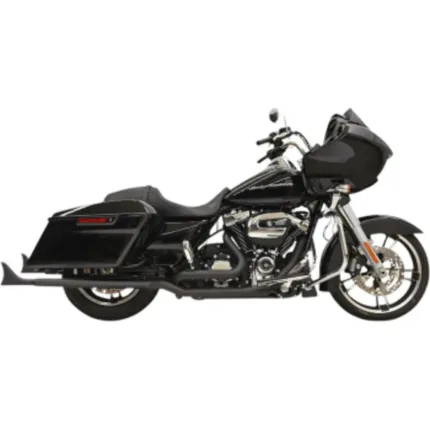 Bassani 2 1/4" Black 36" Fishtail Slip On Mufflers Pipes Harley Touring 95-16