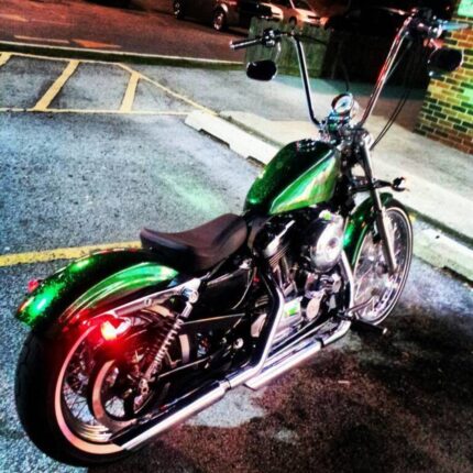 Burly Brand Narrow 14" Apes 1" Chrome Handlebars Harley Softail Dyna Sportster