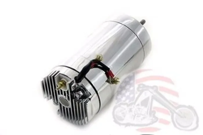 Chrome 12 Volt 2-Brush Generator Low Output Regulator Harley Flathead Sportster