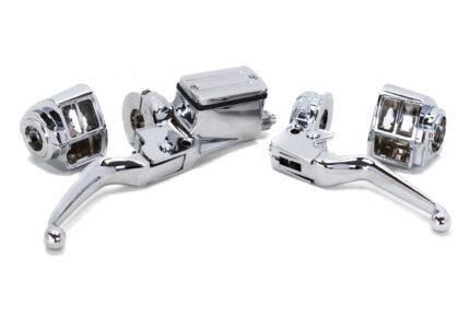 Chrome Handlebar Controls Switch Housings Chrome Harley Shovelhead Evo Xl 82-95