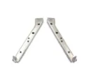 Chrome Heavy Duty HD Saddlebag Rails Support Brackets Set Harley Touring Dresser