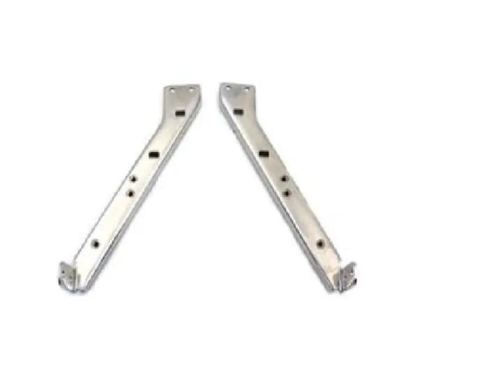 Chrome Heavy Duty HD Saddlebag Rails Support Brackets Set Harley Touring Dresser