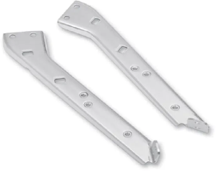Chrome Heavy Duty HD Saddlebag Rails Support Brackets Set Harley Touring Dresser