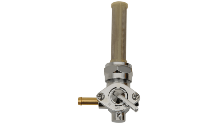 Drag Specialties 22mm Late Style Chrome Forward Petcock Fuel Valve Harley Dyna