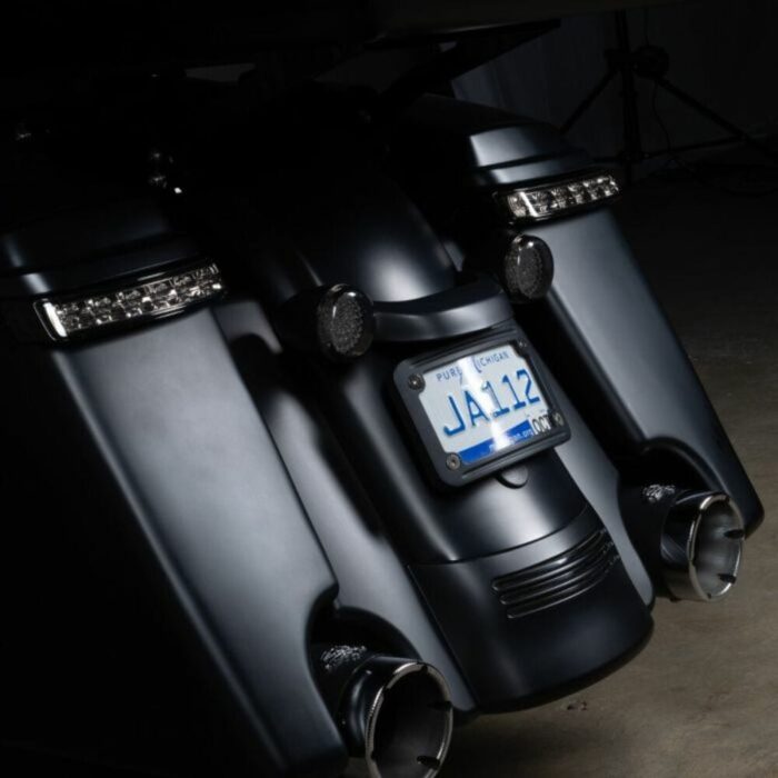 Hogworkz LED Saddlebag Turn Signals Brake Running Light Black Harley Touring 14+
