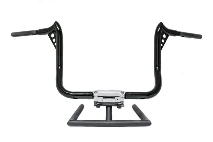 KST Kustoms Gloss Black 12" Punisher Handlebars Bars Harley Touring Batwing FLH