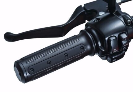 Kuryakyn Black Heavy Industry Grips Electronic Throttle Fly Wire Harley Touring