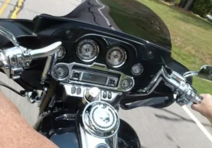 Paul Yaffe Chrome 8" Monkey Bagger Bar Handlebar Ape Hanger Harley Batwing FLHT