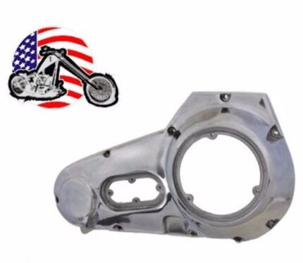 Polished Outer Primary Cover Guard Harley 70-84 Shovelhead Big Twin FLH FLHT