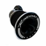 Rinehart Moto 90° Velocity Air Cleaner Kit Black Cable Harley Big Twin Cam 00-17
