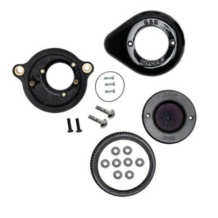 S&S Cycle Black Air Stinger Stealth Cleaner Filter 2017+ Harley Touring Softail