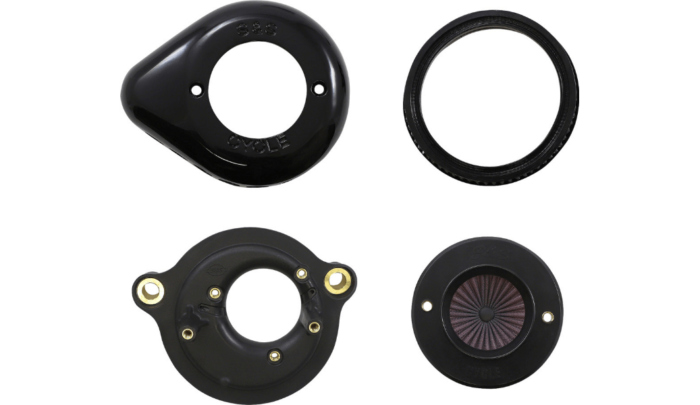 S&S Cycle Black Air Stinger Stealth Cleaner Filter 2017+ Harley Touring Softail