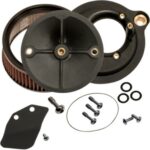 S&S Stealth Air Cleaner Kit Black Hi Flow Intake Assembly Harley Touring Softail