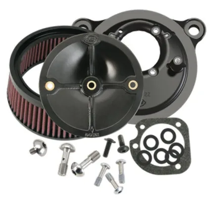 S&S Stealth Stage 1 Air Cleaner Filter Kit Black High Flow Intake 93-99 Harley