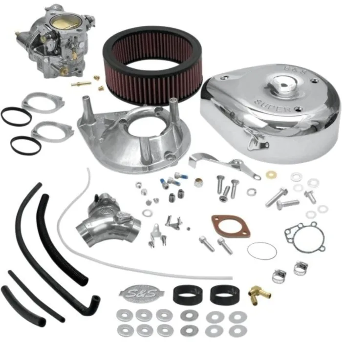 S&S Super E Carb Carburetor Air Filter Complete Kit Evolution Big Twin Harley