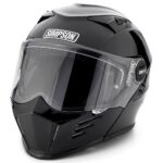 Simpson Mod Bandit Gloss Black Motorcycle DOT Full-face Helmet