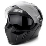 Simpson Mod Bandit Gloss Black Motorcycle DOT Full-face Helmet