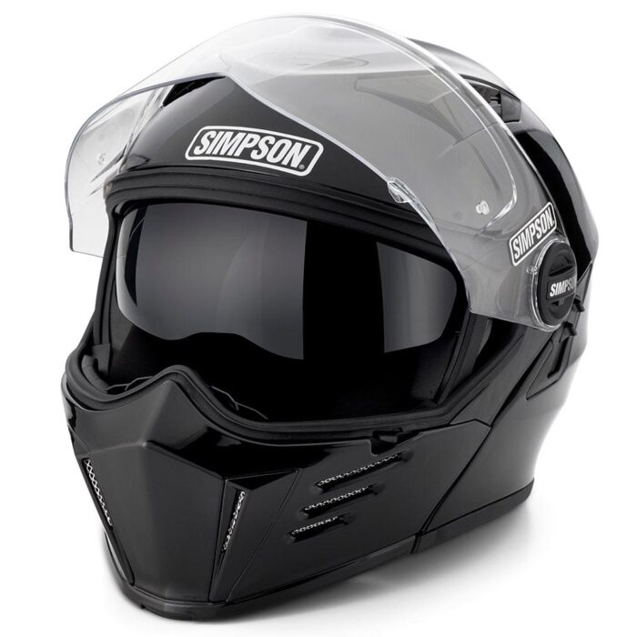 Simpson Mod Bandit Gloss Black Motorcycle DOT Full-face Helmet