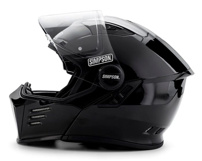 Simpson Mod Bandit Gloss Black Motorcycle DOT Full-face Helmet
