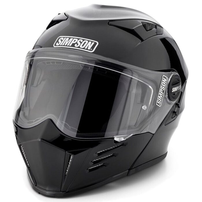 Simpson Mod Bandit Gloss Black Motorcycle DOT Full-face Helmet
