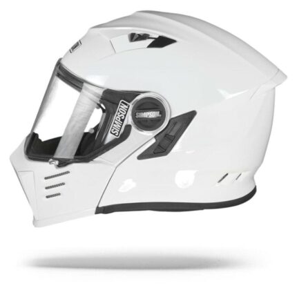 Simpson Mod Bandit White Motorcycle DOT Full-face Helmet