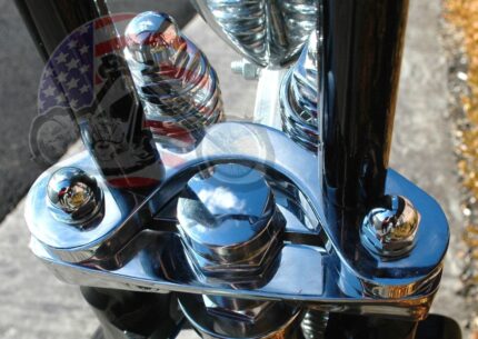 Springer Handlebar Tree Adapter Top Clamp 3.5" Wide Risers Harley DNA Paughco