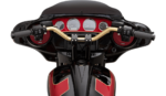 Thrashin Supply Company 4" Mid Bend Black Handlebars Bar Harley Touring Softail