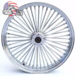 Ultima Chrome 21 3.5 48 Fat King Spoke Front Wheel Rim Harley Touring Dual Disc