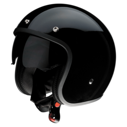 Z1R Saturn SV Helmet Gloss Black Large DOT Mens Womens Motorcycle Open Face